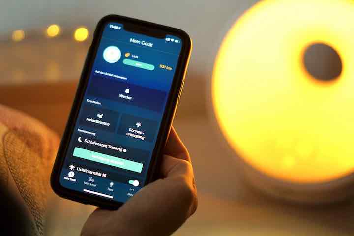 SleepMapper App von Philips auf einem iPhone