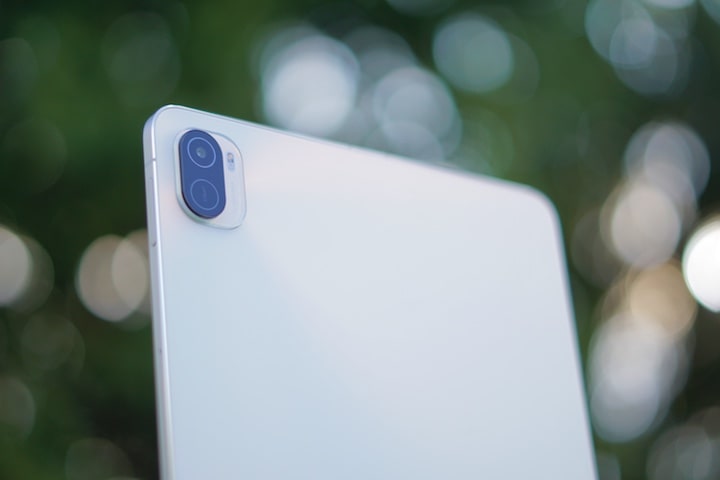 Tablet Kamera mit Bokeh im Hintergrund