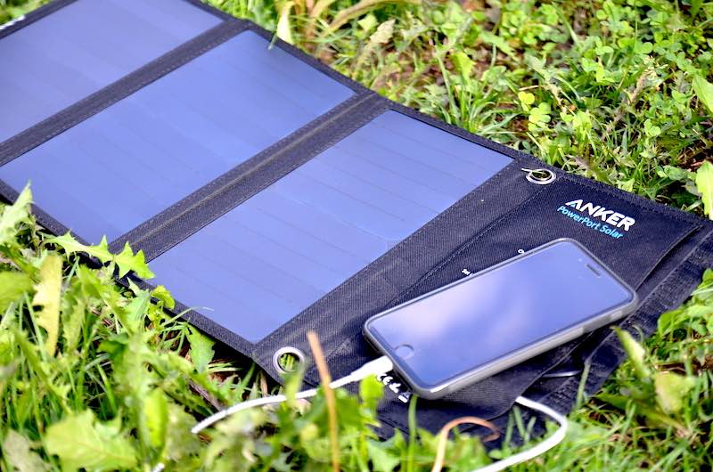 anker powerport solar smartphone laden