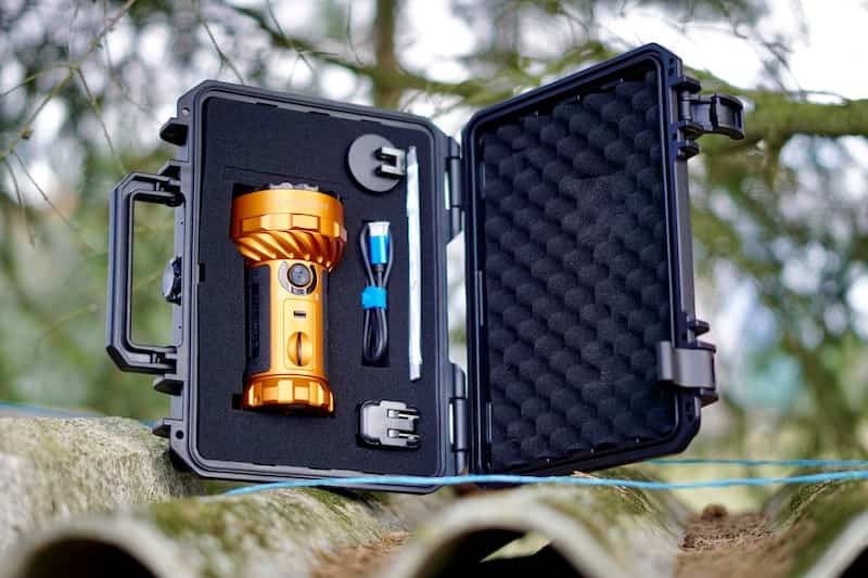 olight marauder 2 orange im koffer