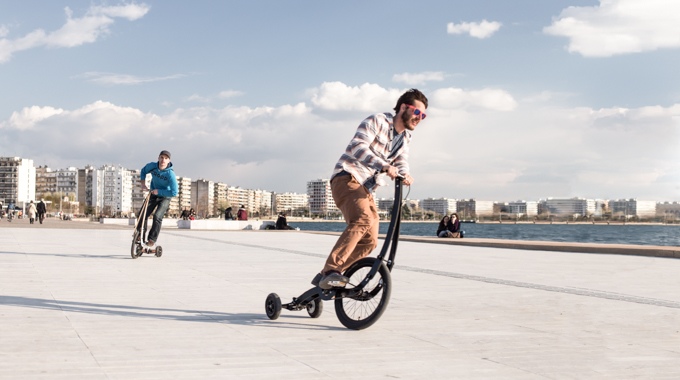 Halfbike – Ein halbes Fahrrad fährt man im Stehen