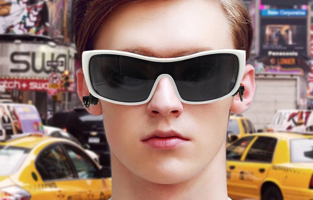 Bluetooth Sport-Sonnenbrille mit Kopfhörern und HD-Kamera