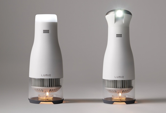 Lumir C: Diese LED-Leuchte wird mit Teelicht betrieben