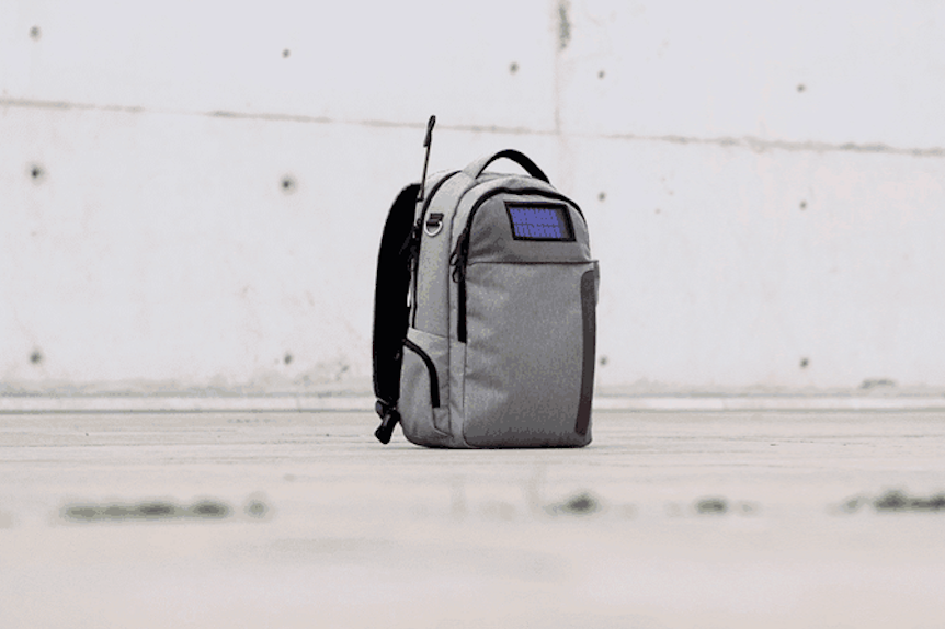 Lifepack: Solar-betriebener Rucksack mit Diebstahlschutz