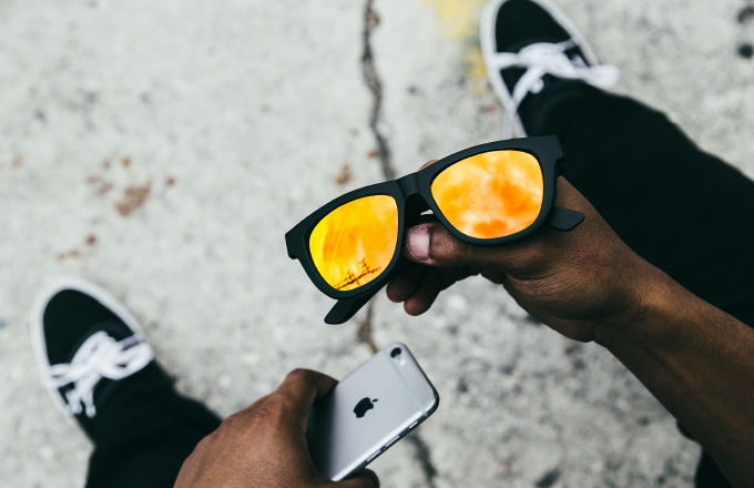 brille mit musik knochenleitung