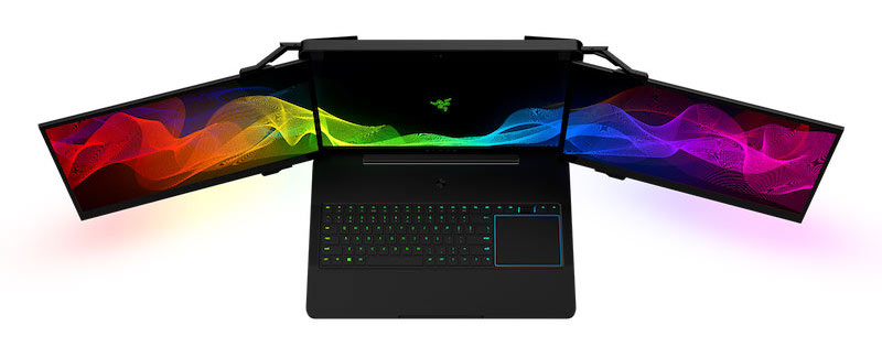 notebook razer drei monitore