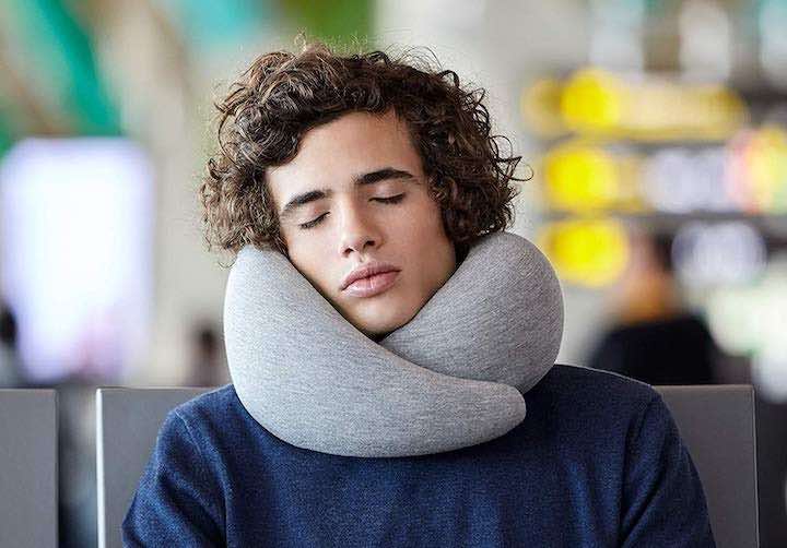 ostrichpillow schlafen nackenkissen