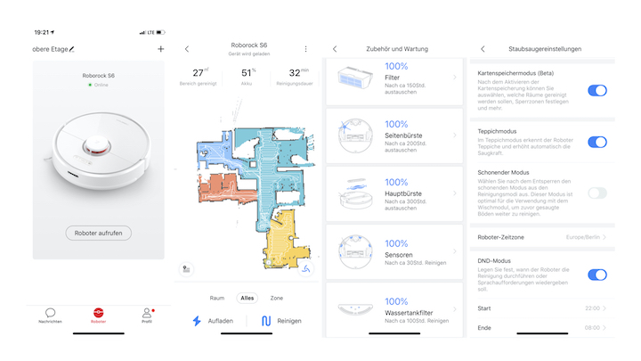 Roborock S6 App Screenshots