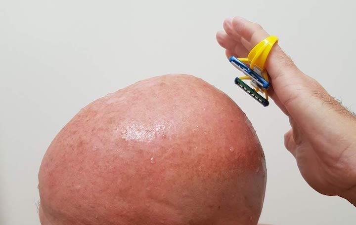 twinshaver: Körper- und Kopfrasierer mit zwei Rasierklingen für 80% Zeitersparnis