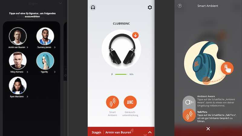 app screenshot my jbl headphones