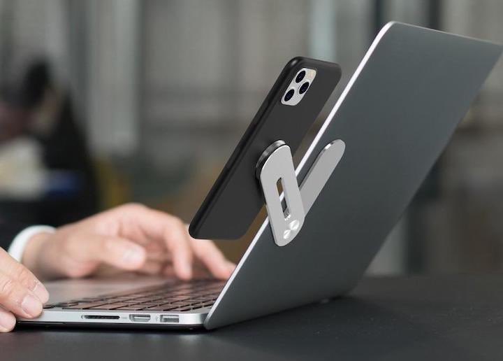 Stylische magnetische Handyhalterung für euren Laptop