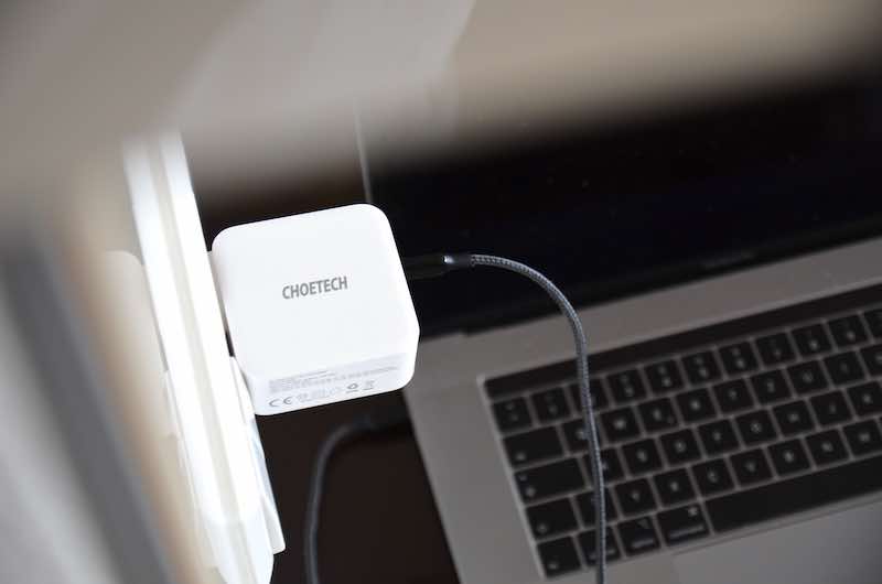 macbook mit voller geschwindigkeit laden choetech 100w