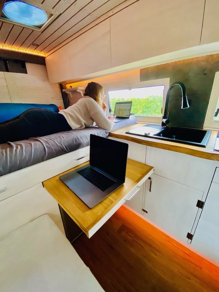led baender arbeiten home office strom