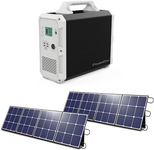 poweroak solargenerator mit panel
