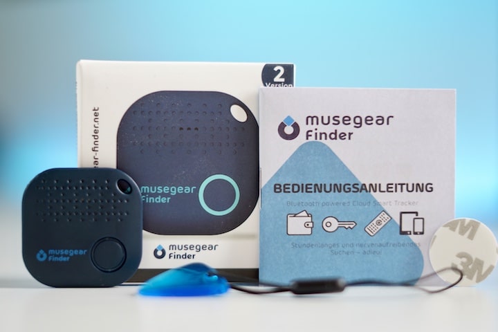 Musegear Lieferumfang mit Bedienngsanleitung und Zubehoer