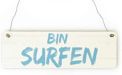 Vintage Schild Bin Surfen