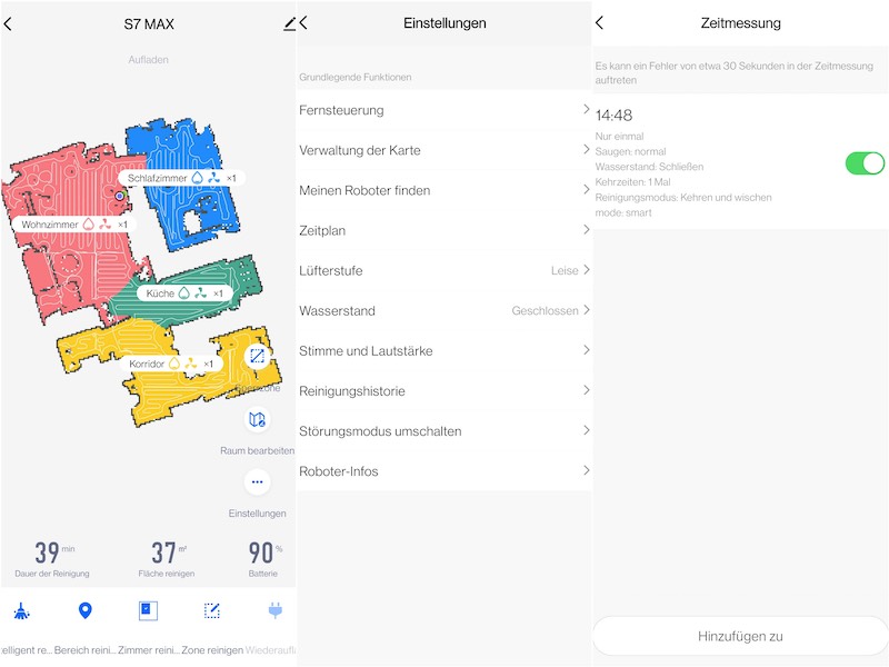 Bilder der SmartAI Smartphone App