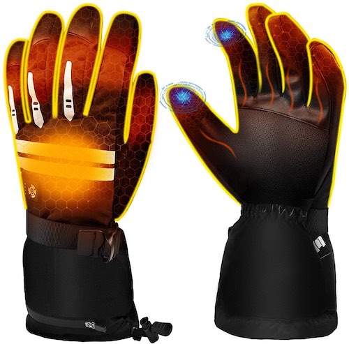 Handschuhe beheizt Beheizbare Handschuhe mit kapazitiven Fingerkuppen