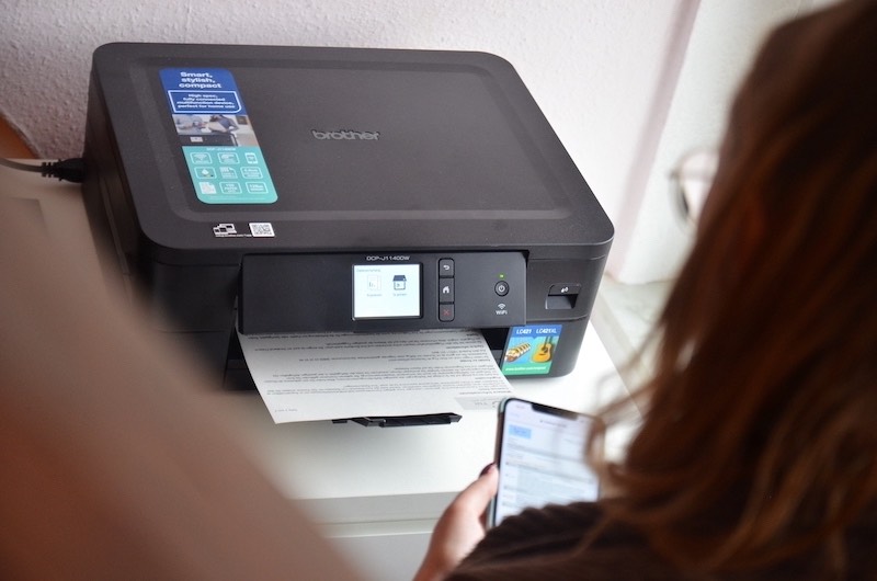 Brother Drucker druckt via AirPrint