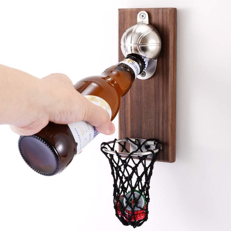 Magnetischer Flaschenoeffner im Basketball Design
