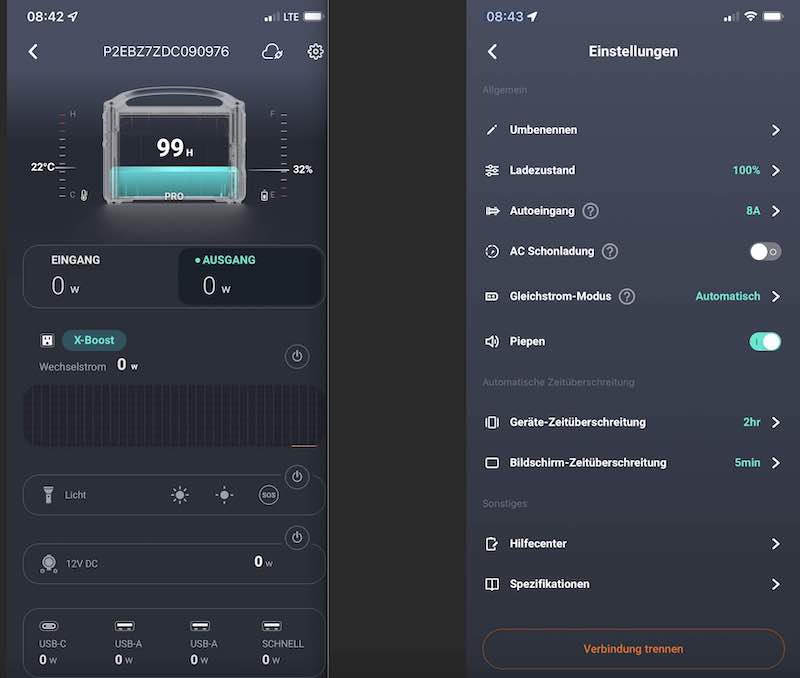 ecoflow app fuer river pro