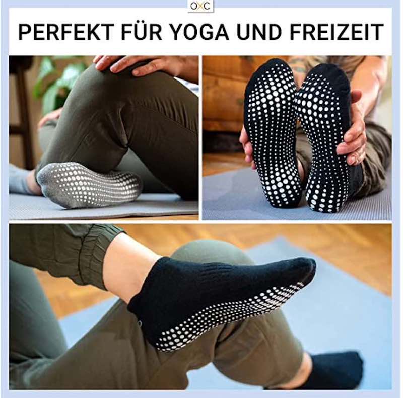 Yoga Socken mit Anti Rutsch Noppen