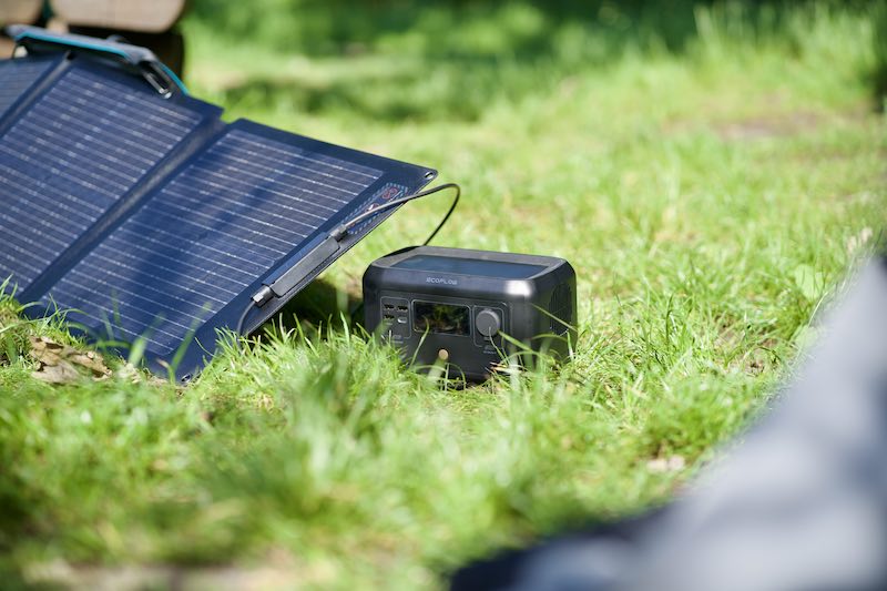 EcoFlow RIVER mini und Solarpanel