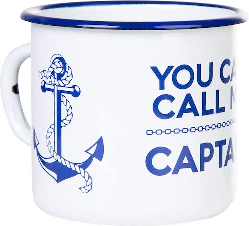 Emaille Tasse You can call me captain