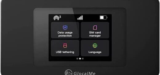 Bild zeigt GlocalMe Duoturbo mobilen Wlan Router