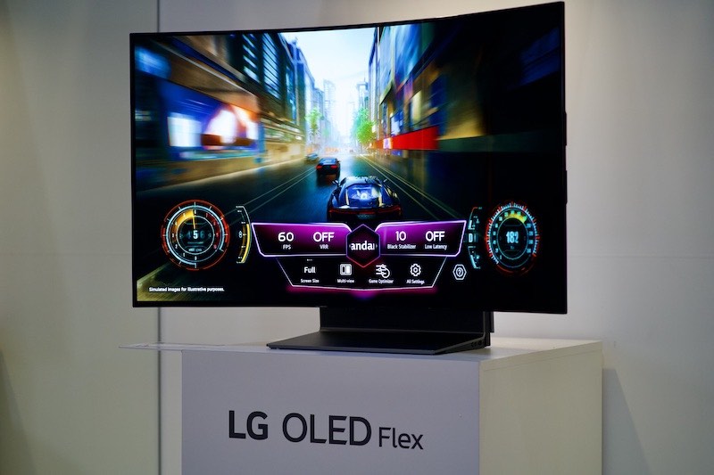 LG OLED Flex Curved Monitor