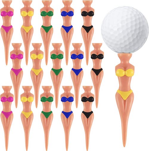 Bild zeigt Golftees in Frauenform