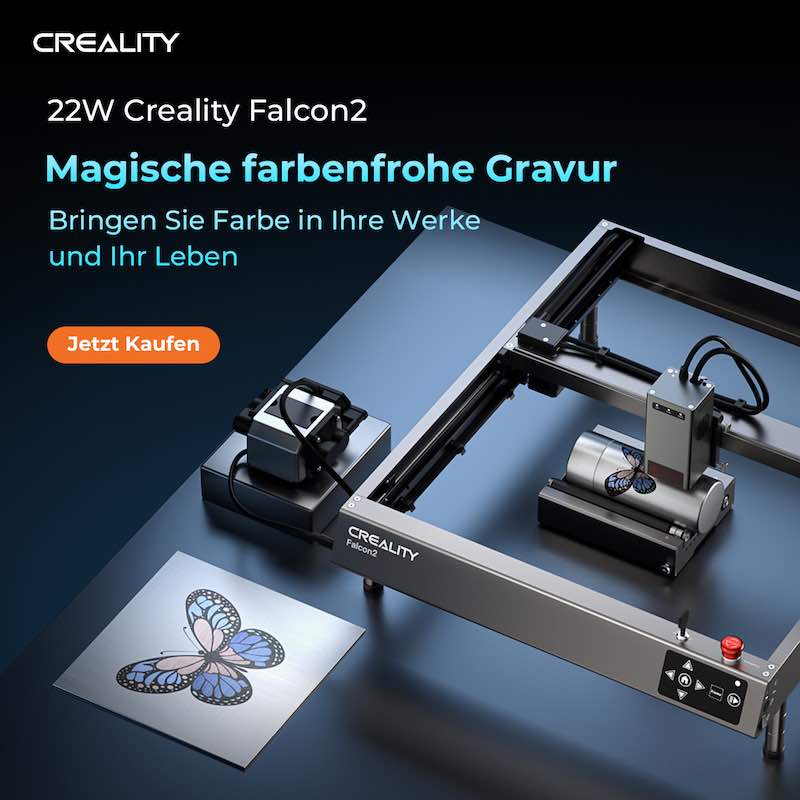 Creality Falcon2 22W farbige Gravur