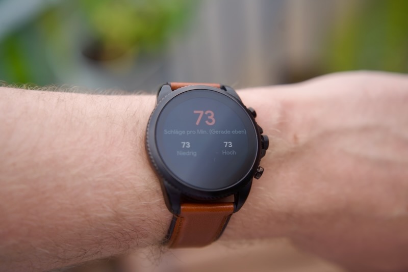 Puls Messung auf einer Google Wear OS Uhr