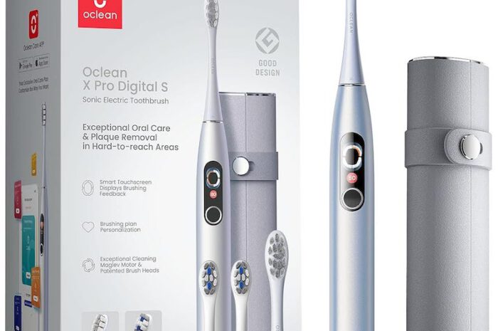 Oclean X Pro Digital: Elektrische Zahnbürste mit Akku-Reiseetui
