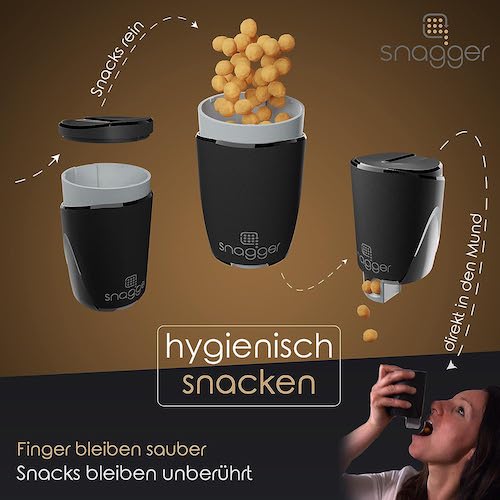 mit dem Snagger hygienisch snacken