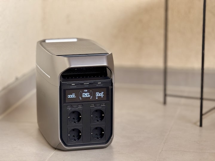 EcoFlow Delta 3 Plus steht auf dem Boden