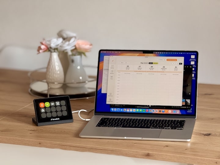 Timelink Software auf einem MacBook