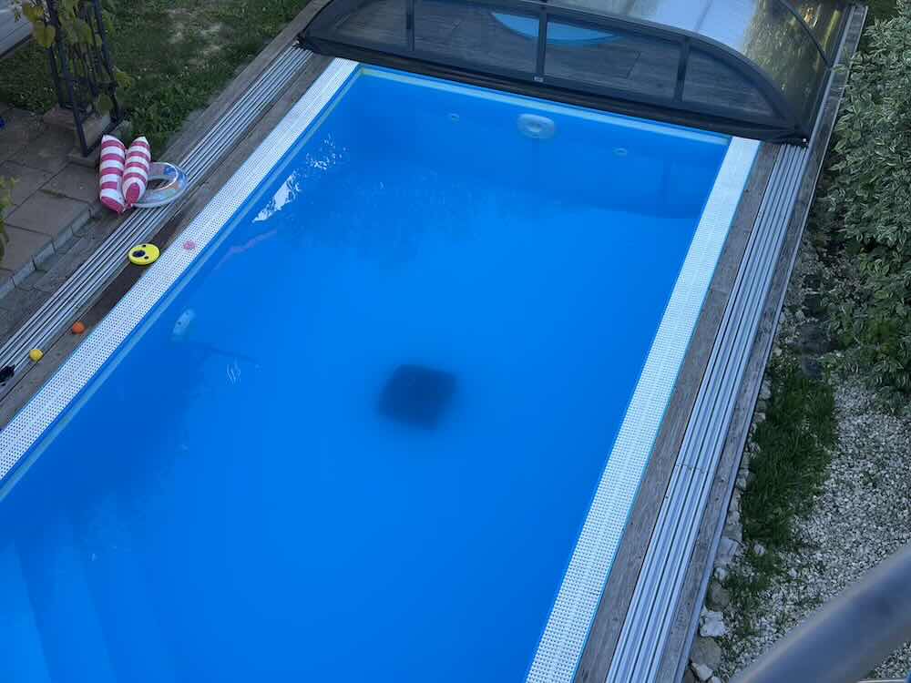 vor der poolreinigung truebes wasser