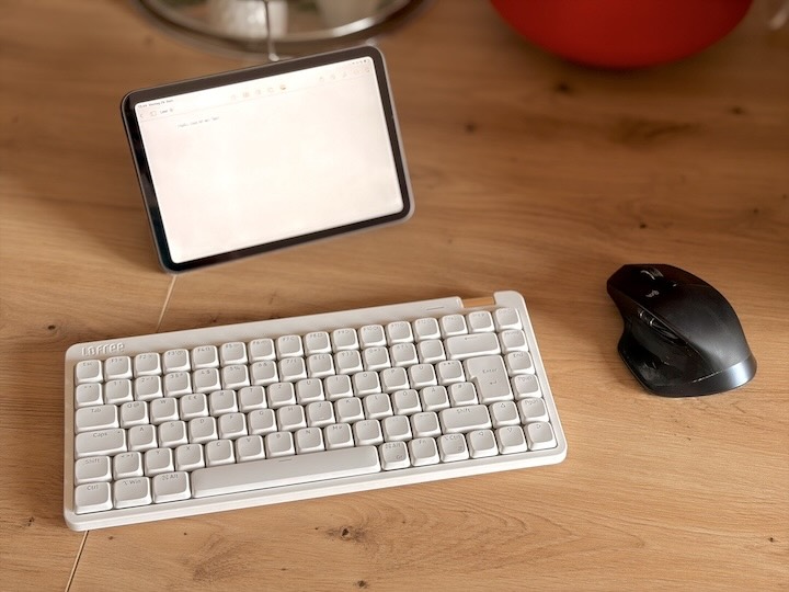 Lofree Flow Lite Keyboard mit Maus und iPad