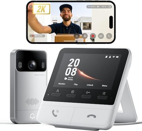 video tuerklingel set mit monitor und app ohne schrauben