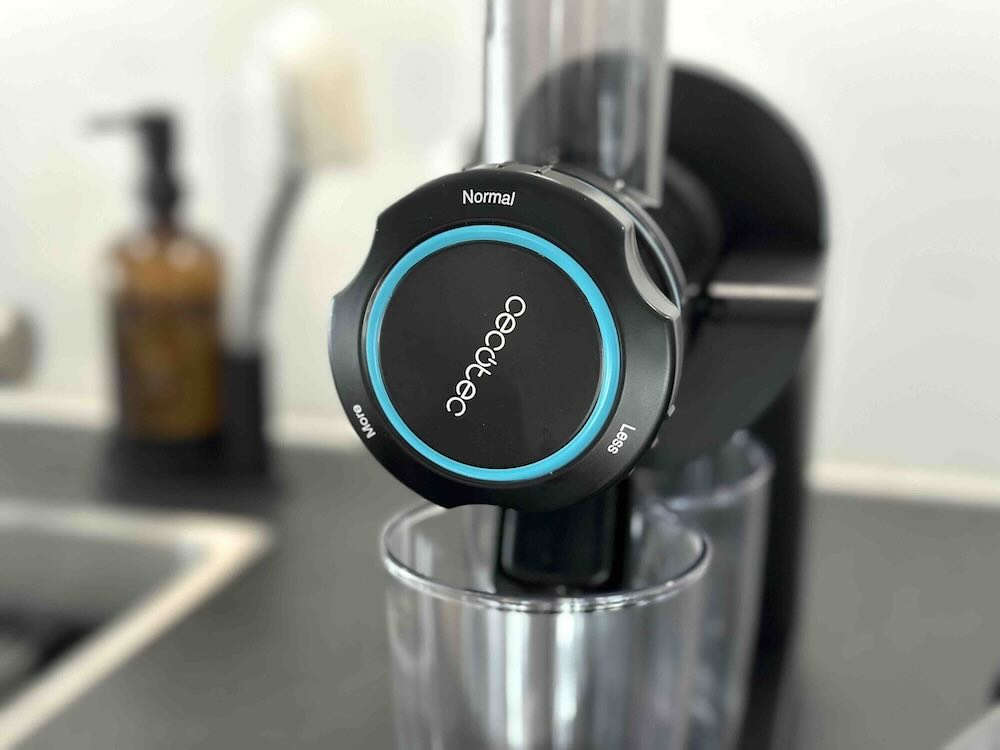 Drehregler fuer Fruchtfleischmenge am Entsafter