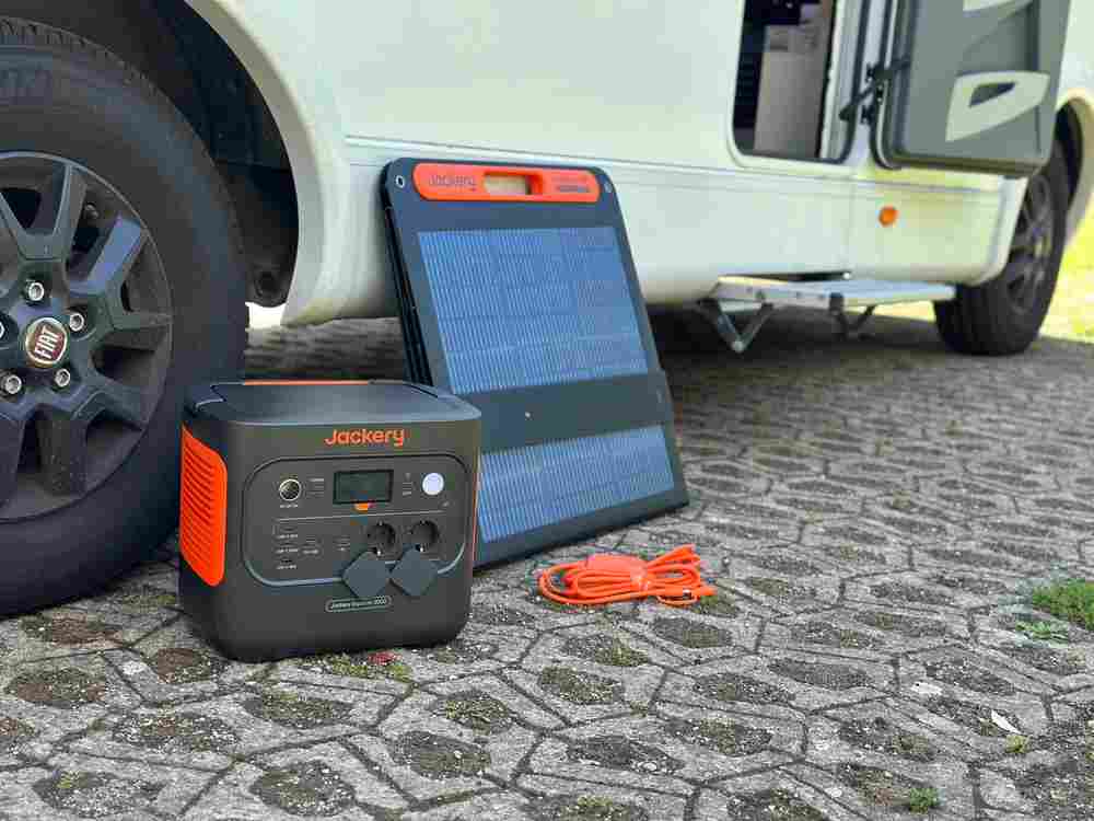 jackery powerstation solarpanel set wohnmobil