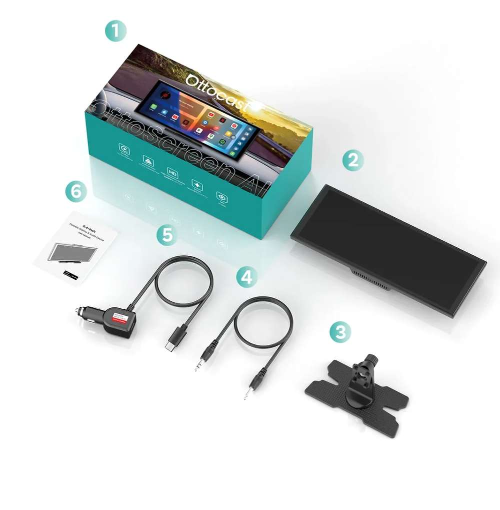 ottoscreen ai carplay android auto screen