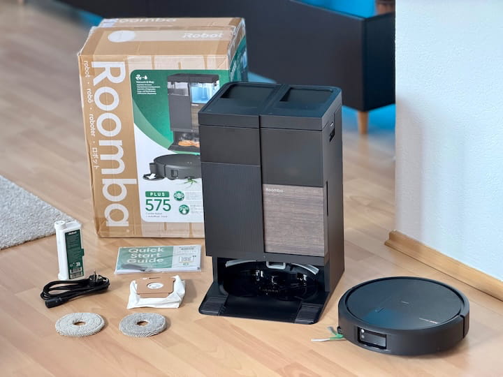 iRobot Roomba Plus 575 Combo im Test: Klein, gründlich, aber nicht perfekt Saugroboter mit Lieferumfang