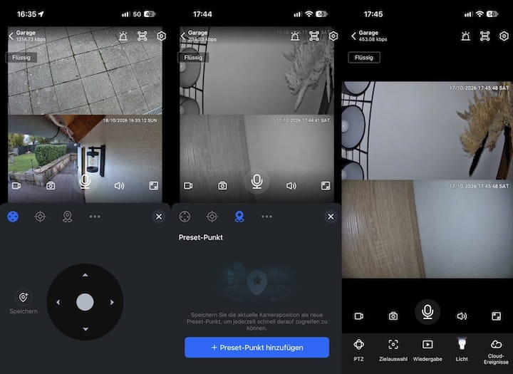 App Screenshot Kamera Einrichtung Reolink